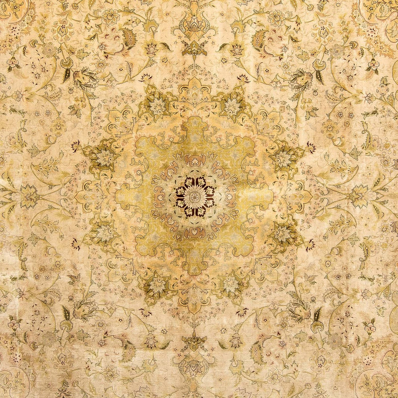 Sidenmatta - Hereke Silk - Premium - 375 x 277 cm - beige