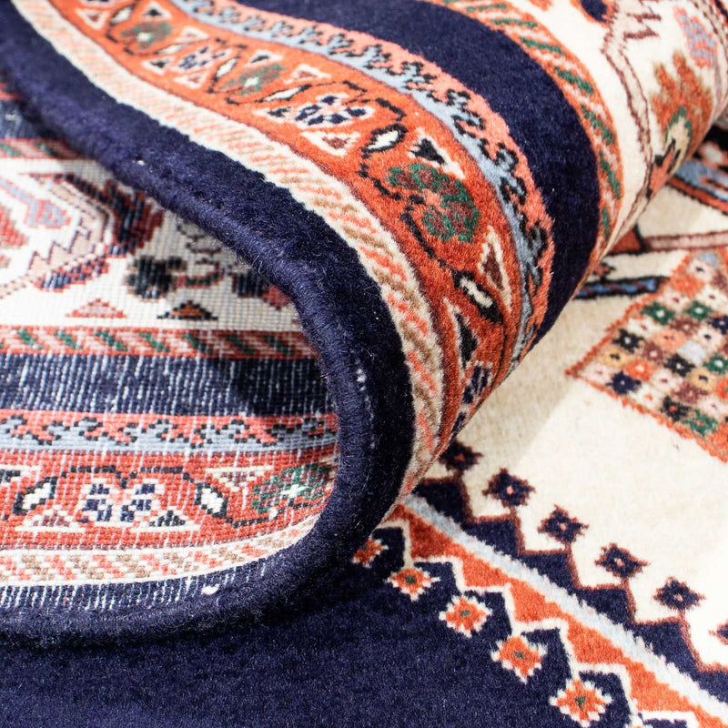 Persisk matta - Bijar - 238 x 175 cm - mörkblå