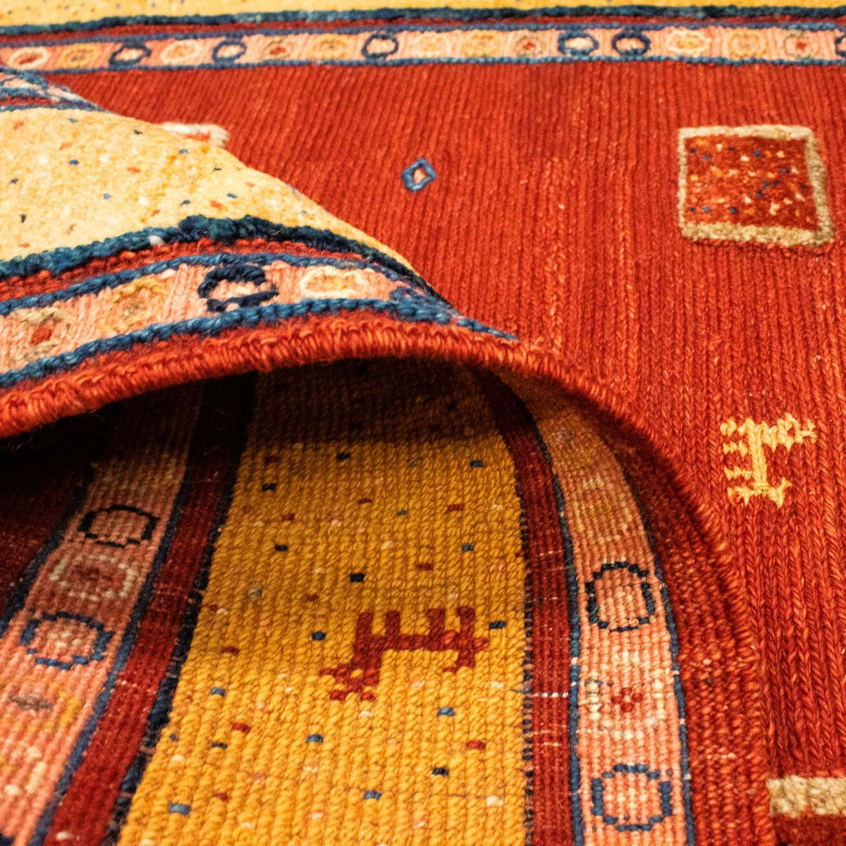 Kelim Carpet - orientalisk matta - 144 x 100 cm - mörkröd