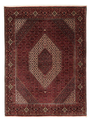 Persisk matta - Bijar - 251 x 201 cm - mörkröd