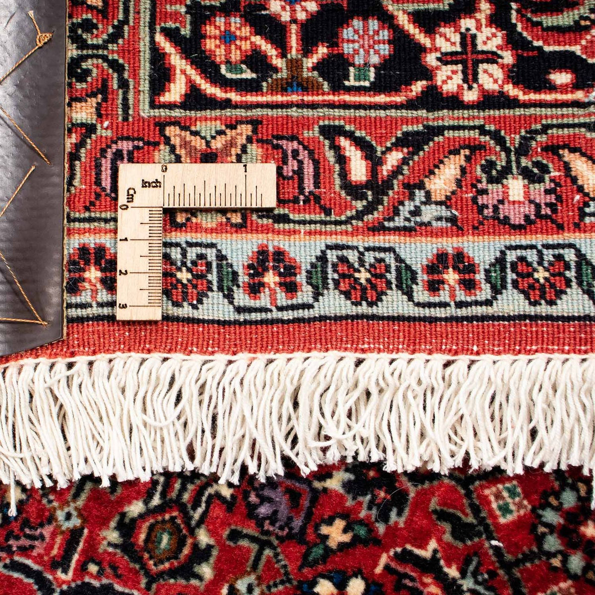 Persisk matta - Bijar - 251 x 201 cm - mörkröd