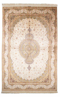 Persisk matta - Ghom - 235 x 157 cm - beige