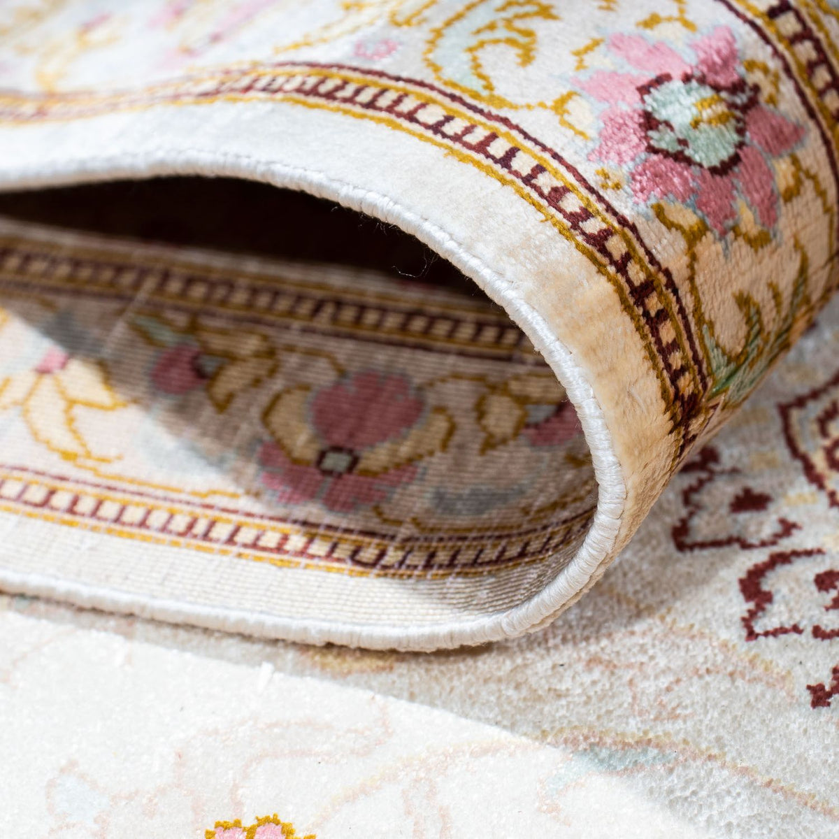 Persisk matta - Ghom - 235 x 157 cm - beige