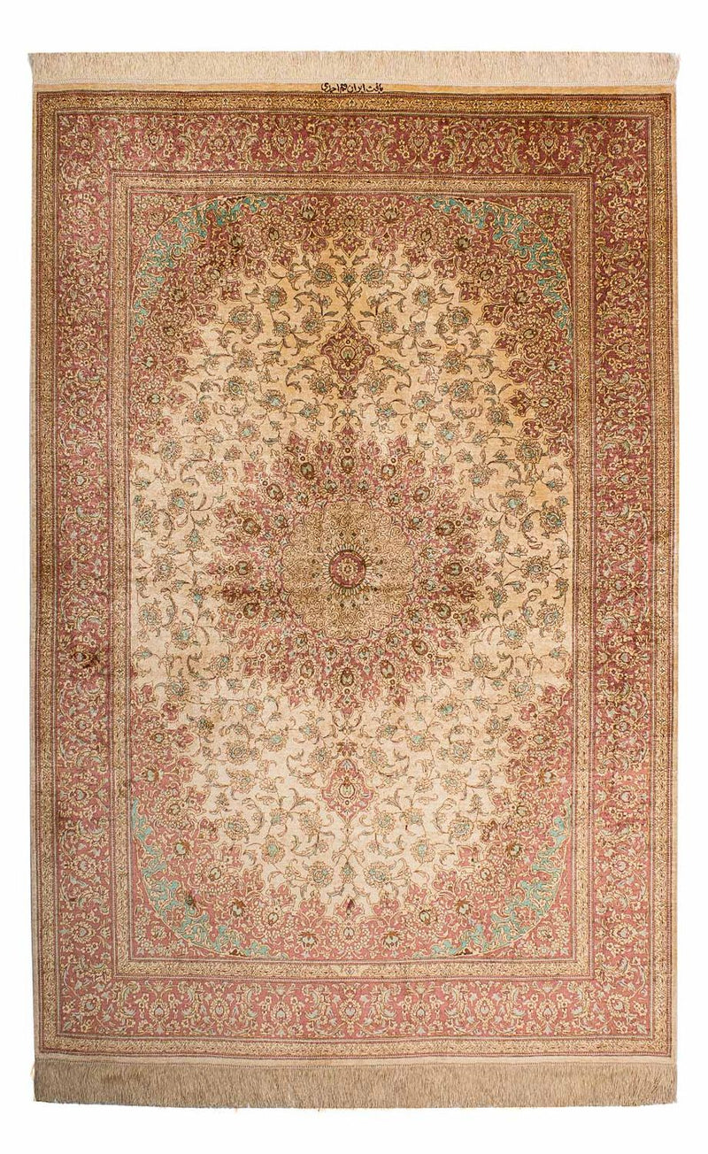 Persisk matta - Ghom - 198 x 134 cm - beige