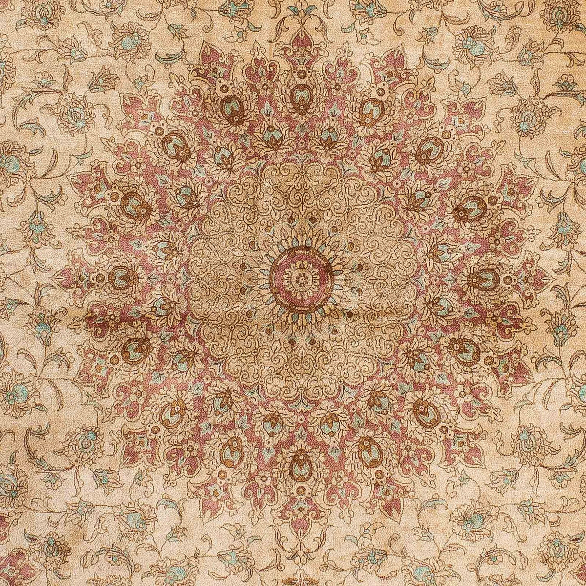 Persisk matta - Ghom - 198 x 134 cm - beige