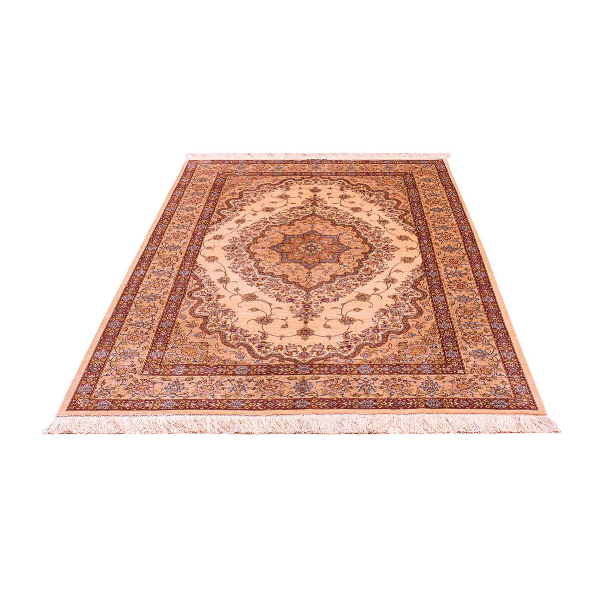 Silk Carpet - Ghom Silk - Premium - 188 x 130 cm - beige