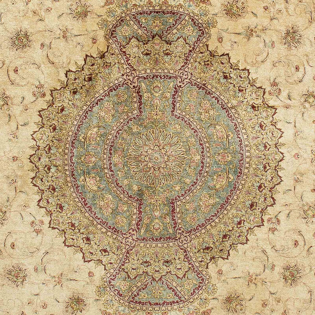 Silk Carpet - Ghom Silk - Premium - 197 x 131 cm - beige