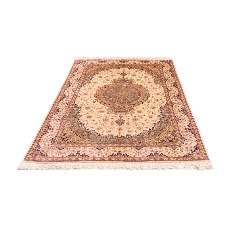 Silk Carpet - Ghom Silk - Premium - 197 x 131 cm - beige