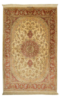Silk Carpet - Ghom Silk - Premium - 210 x 130 cm - beige