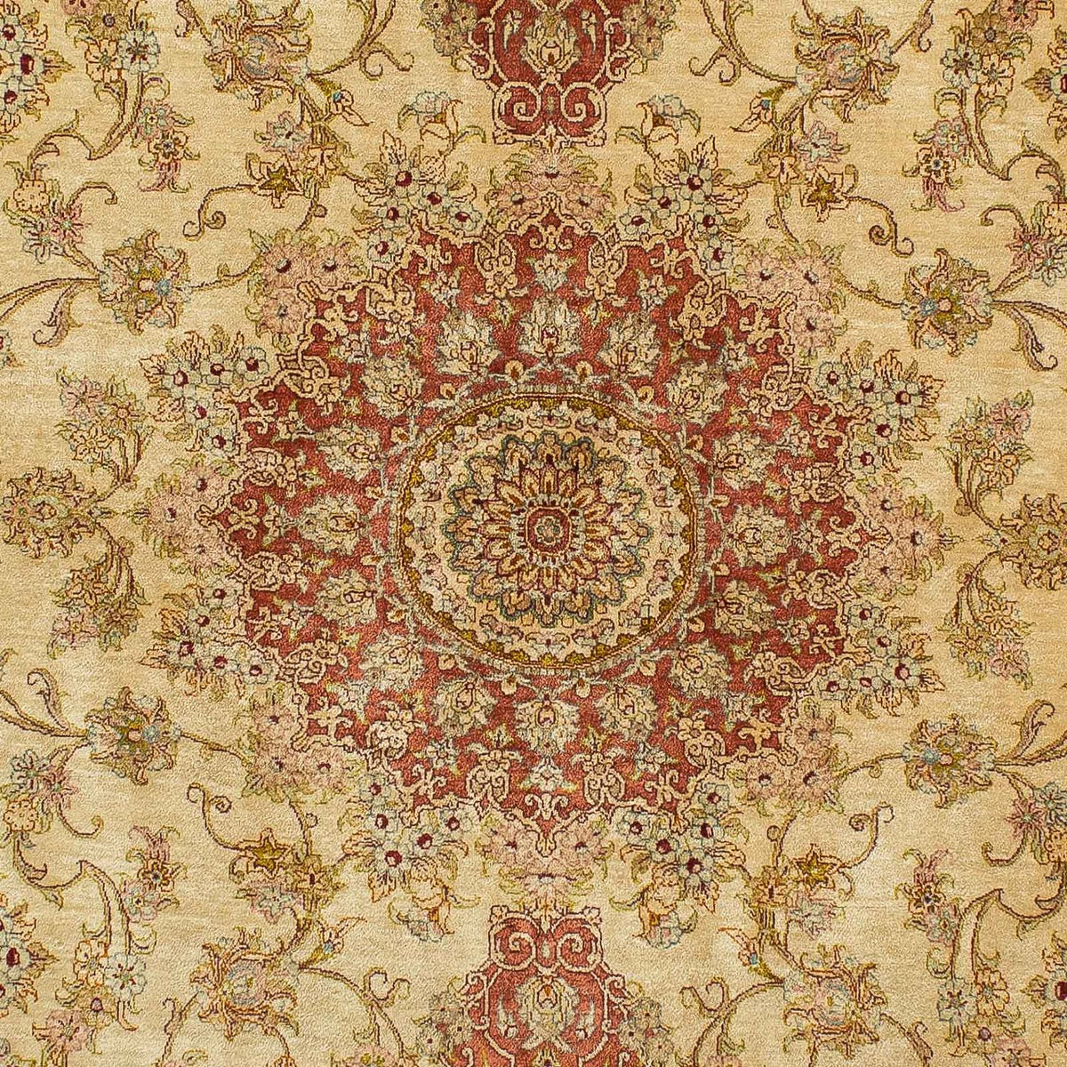 Silk Carpet - Ghom Silk - Premium - 210 x 130 cm - beige