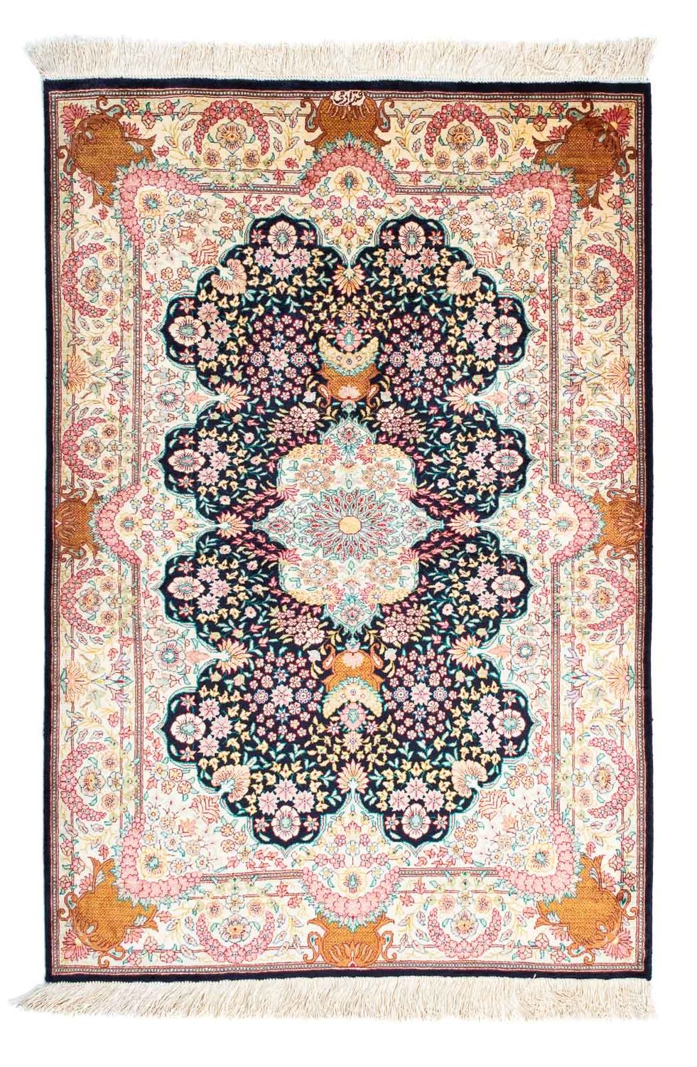 Persisk matta - Ghom - 130 x 81 cm - beige