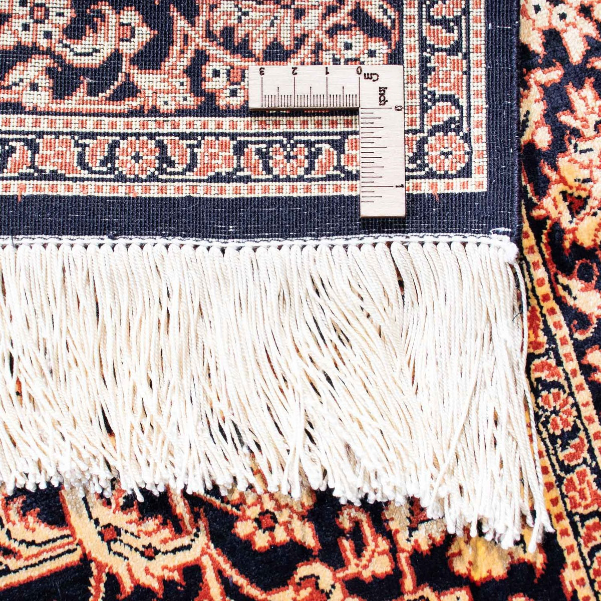 Persisk matta - Ghom - 112 x 80 cm - mörkblå