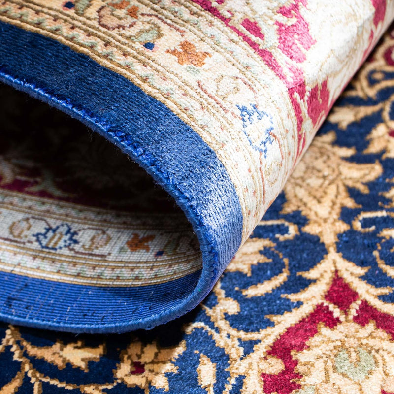 Persisk matta - Ghom - 152 x 100 cm - mörkblå