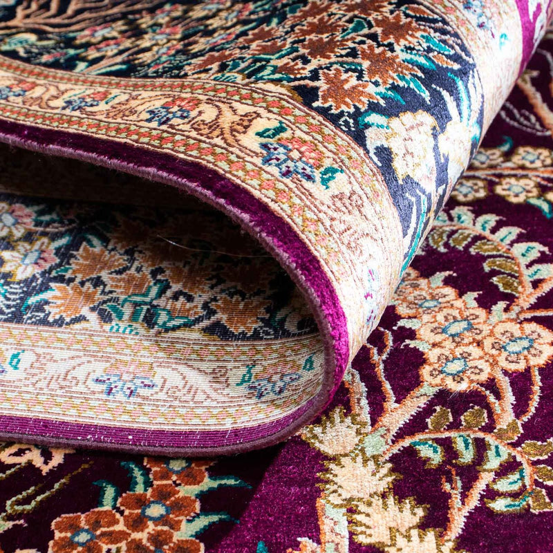 Persisk matta - Ghom - 144 x 97 cm - lila