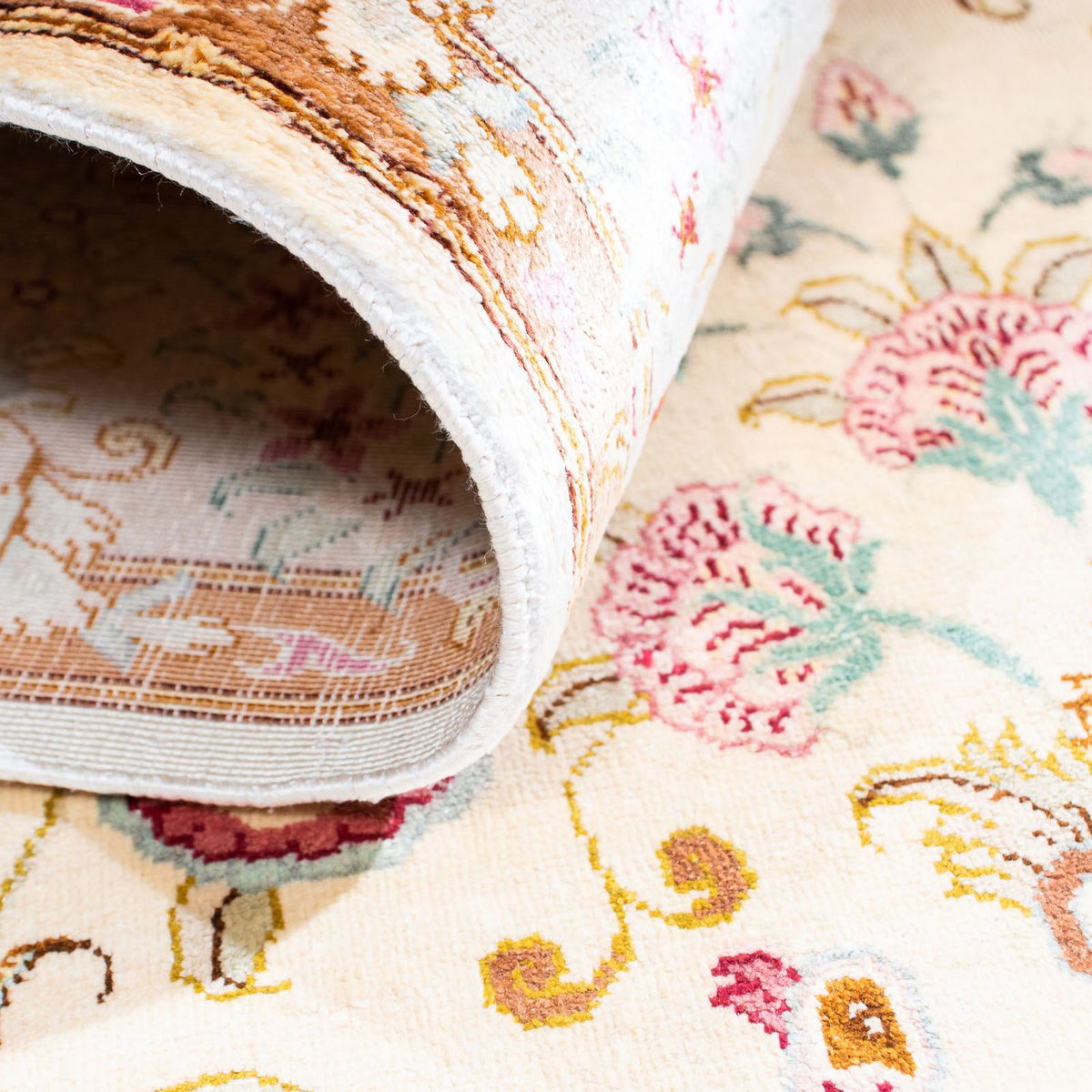 Persisk matta - Ghom - 155 x 95 cm - beige