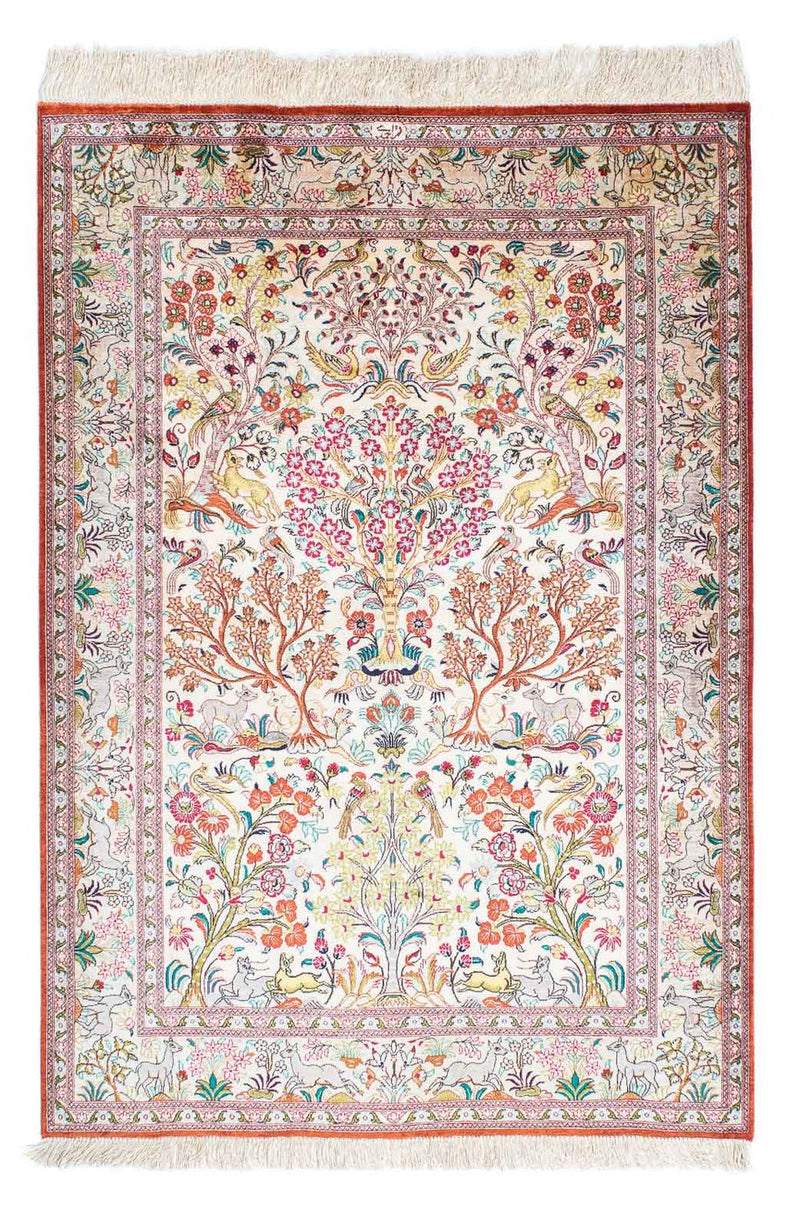 Persisk matta - Ghom - 148 x 100 cm - beige