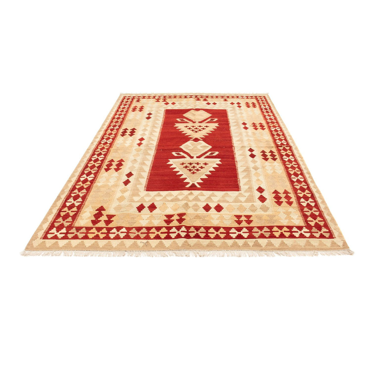 Kelim Carpet - orientalisk matta - 256 x 173 cm - beige