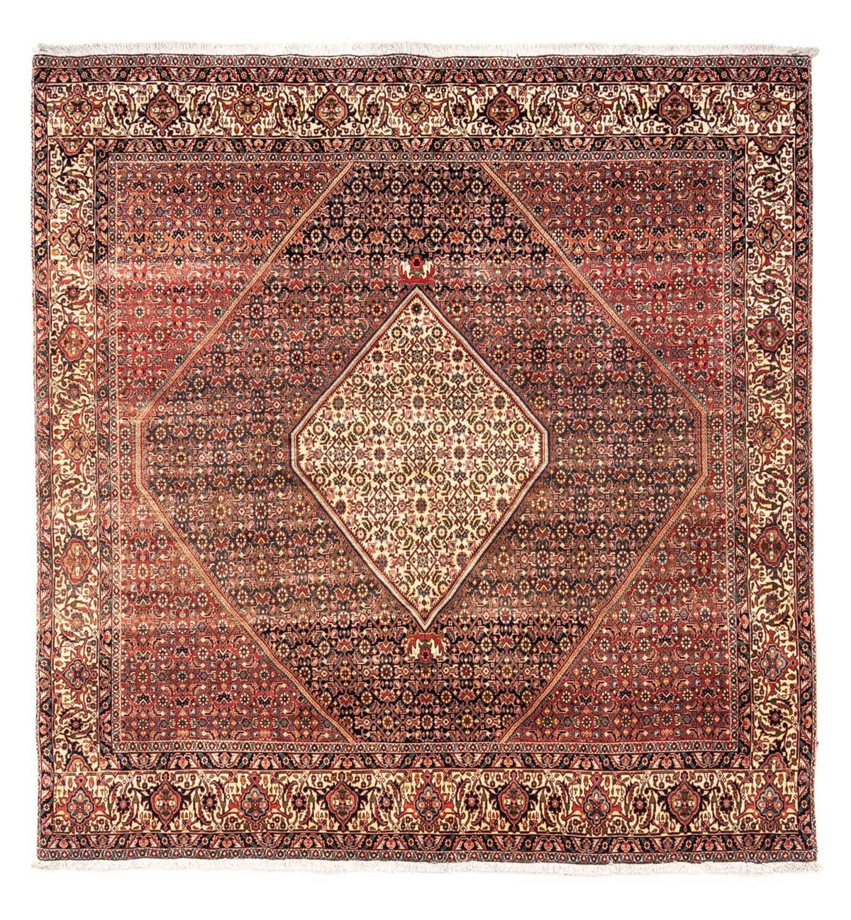 Persisk matta - Bijar - Royal kvadrat  - 208 x 198 cm - röd