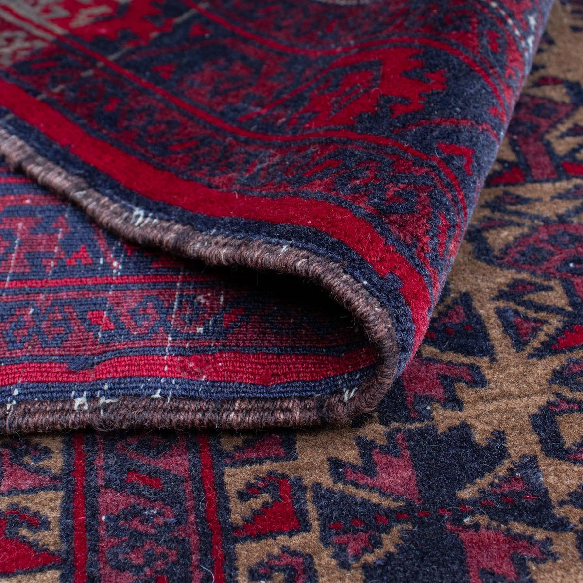 Baluch-matta - 125 x 92 cm - mörkröd