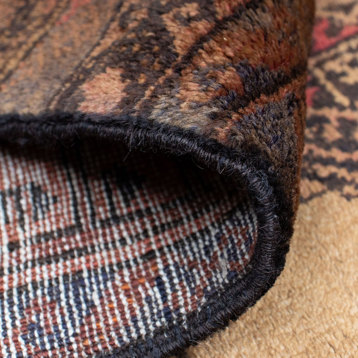 Baluch-matta - 172 x 105 cm - brun