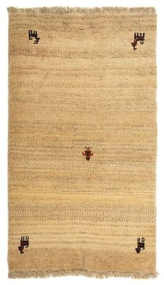 Gabbeh-matta - persisk - 133 x 78 cm - beige