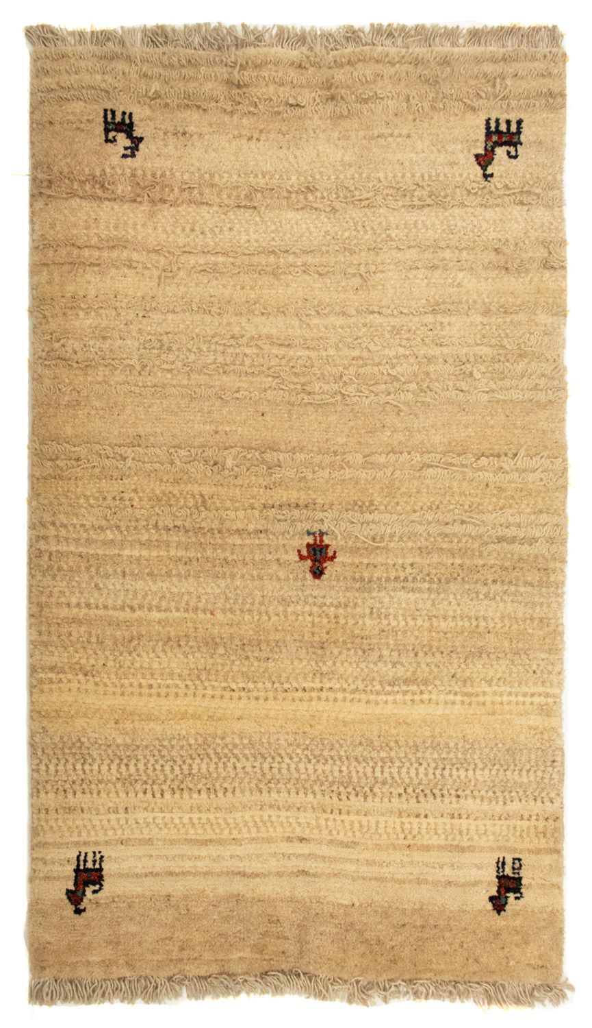 Gabbeh-matta - persisk - 133 x 78 cm - beige