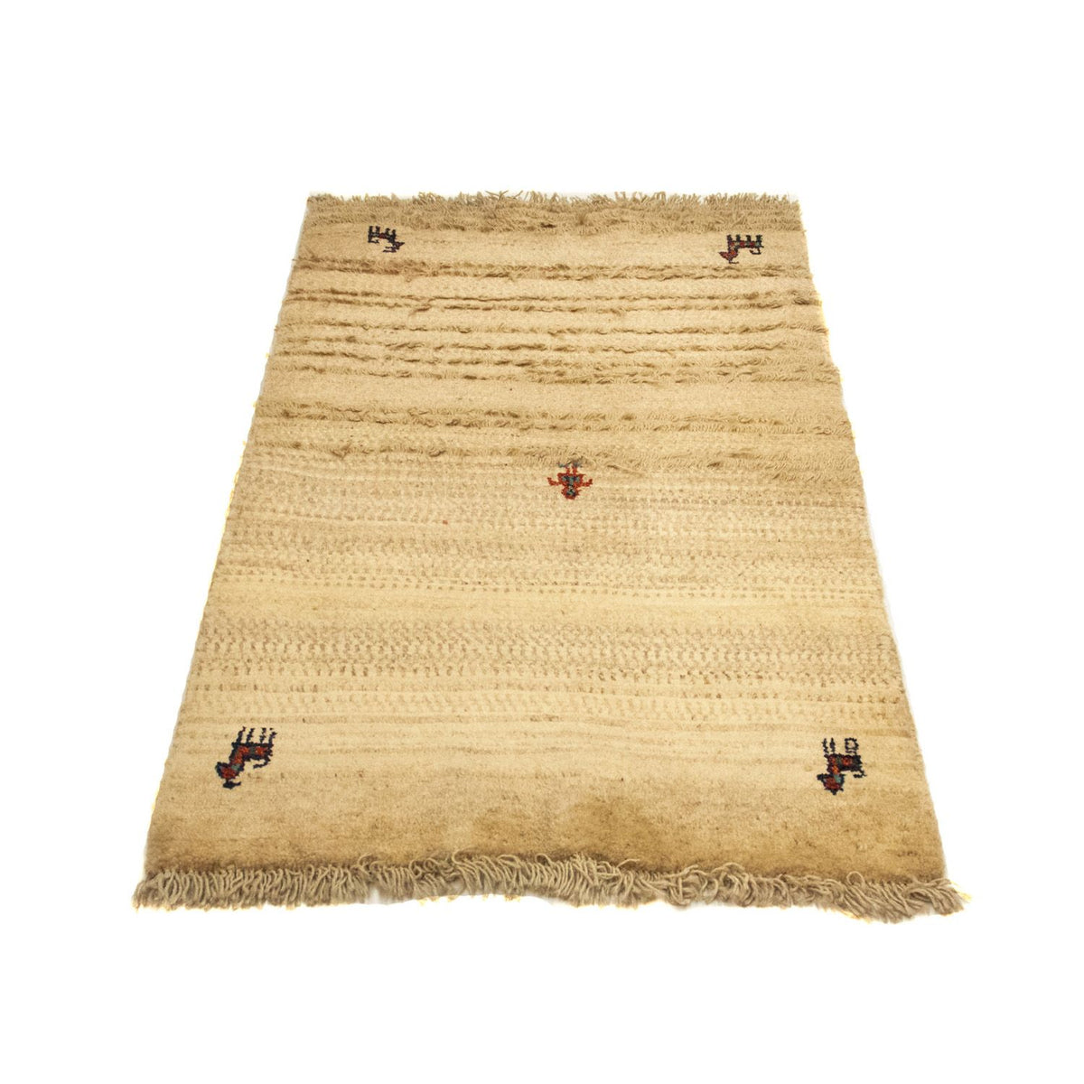 Gabbeh-matta - persisk - 133 x 78 cm - beige