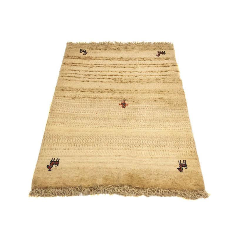 Gabbeh-matta - persisk - 133 x 78 cm - beige