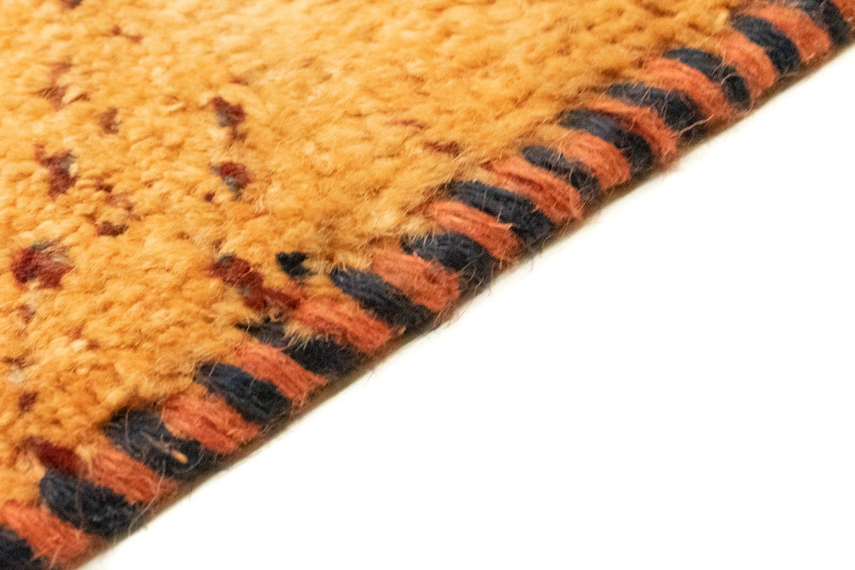 Gabbeh-matta - persisk - 86 x 58 cm - guld