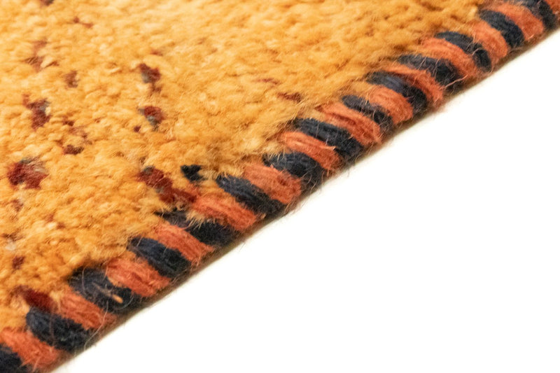 Gabbeh-matta - persisk - 86 x 58 cm - guld