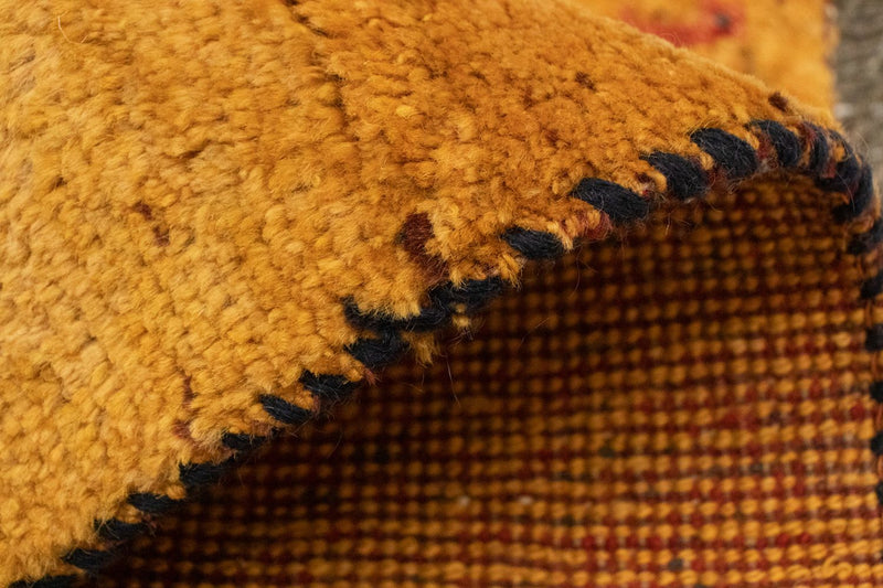 Gabbeh-matta - persisk - 87 x 62 cm - guld