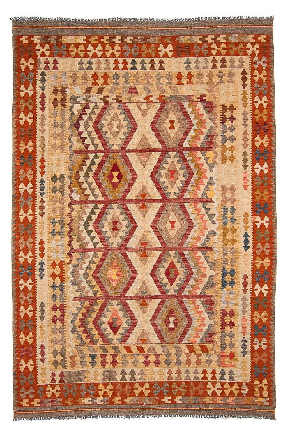 Kelim Carpet - Splash - 301 x 204 cm - beige