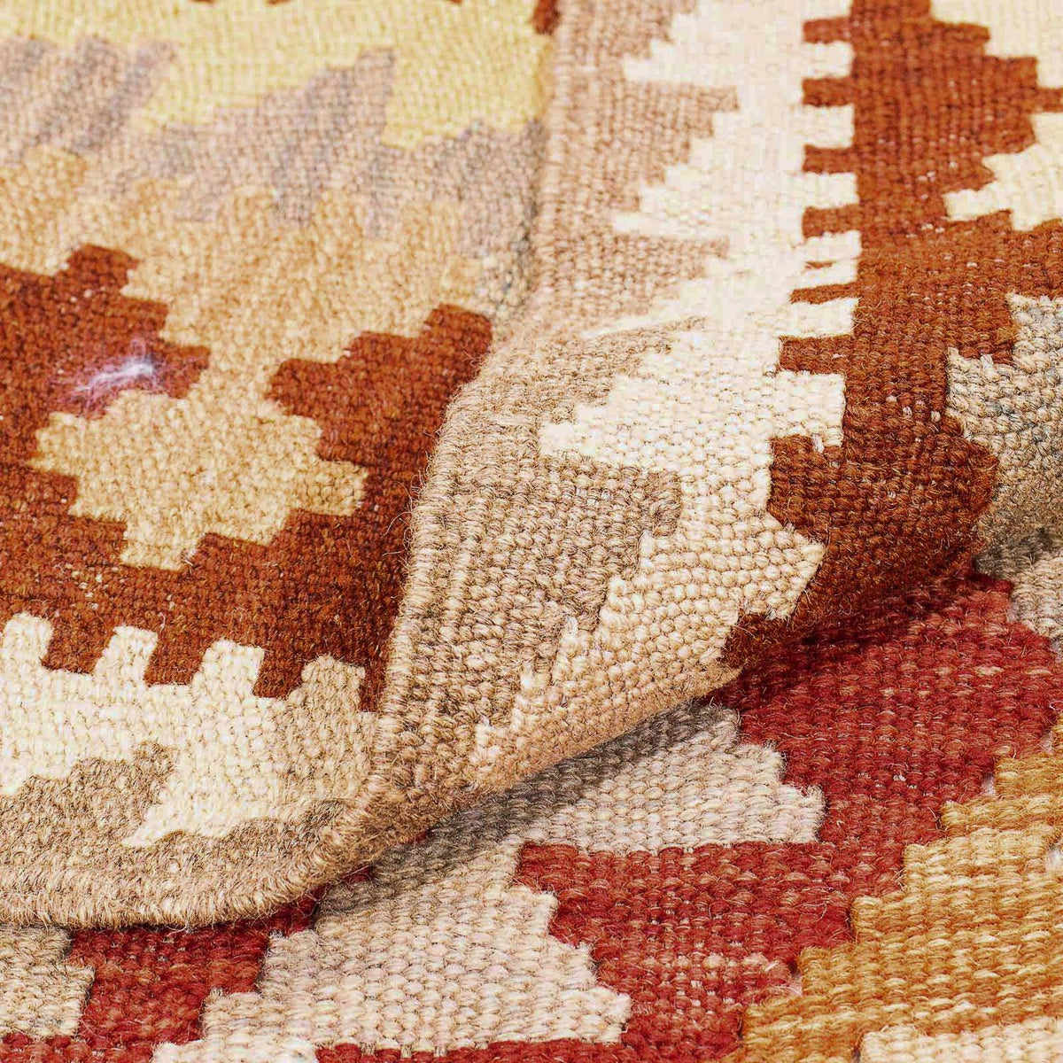 Kelim Carpet - Splash - 297 x 200 cm - ljusbrun