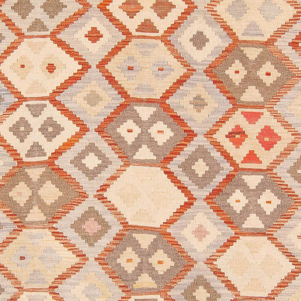 Kelim Carpet - Splash - 285 x 198 cm - beige