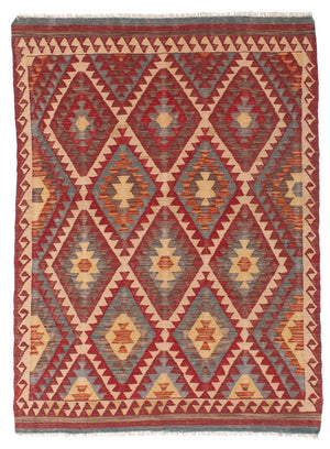 Kelim Carpet - orientalisk matta - 192 x 136 cm - flerfärgad