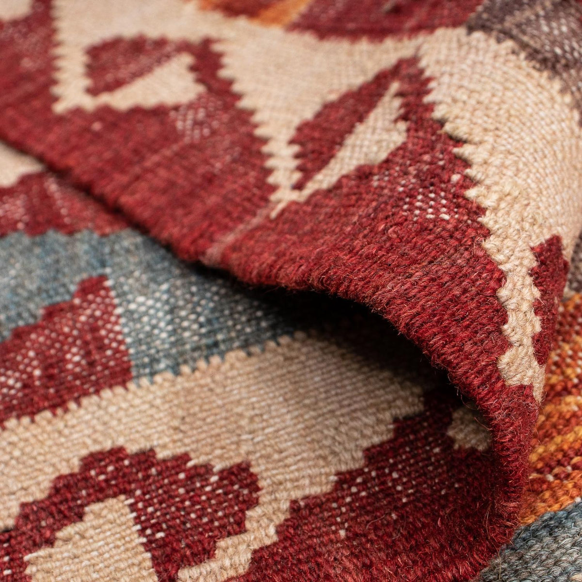 Kelim Carpet - orientalisk matta - 192 x 136 cm - flerfärgad