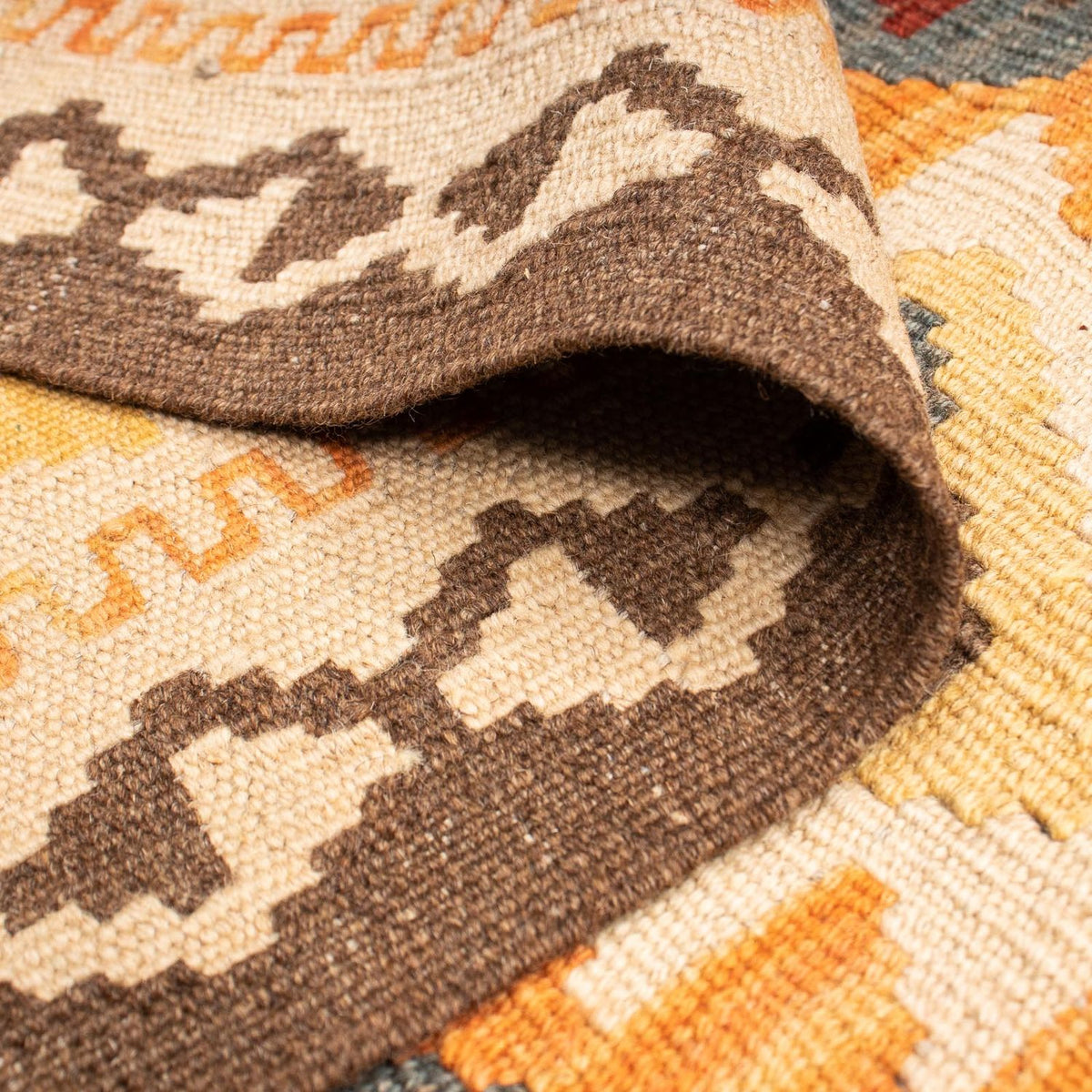 Kelim Carpet - Splash - 201 x 143 cm - flerfärgad