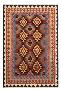 Kelim Carpet - Splash - 214 x 153 cm - flerfärgad