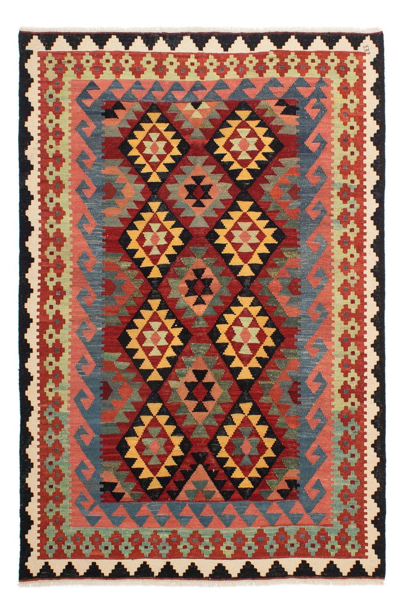 Kelim Carpet - Splash - 214 x 153 cm - flerfärgad
