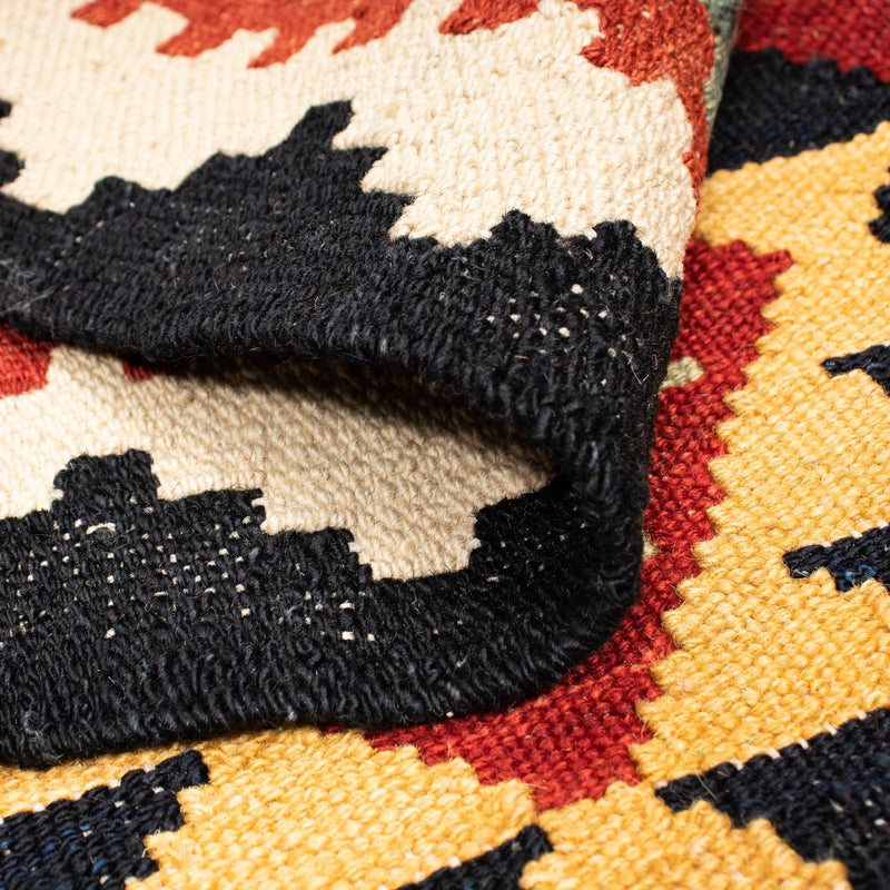 Kelim Carpet - Splash - 214 x 153 cm - flerfärgad