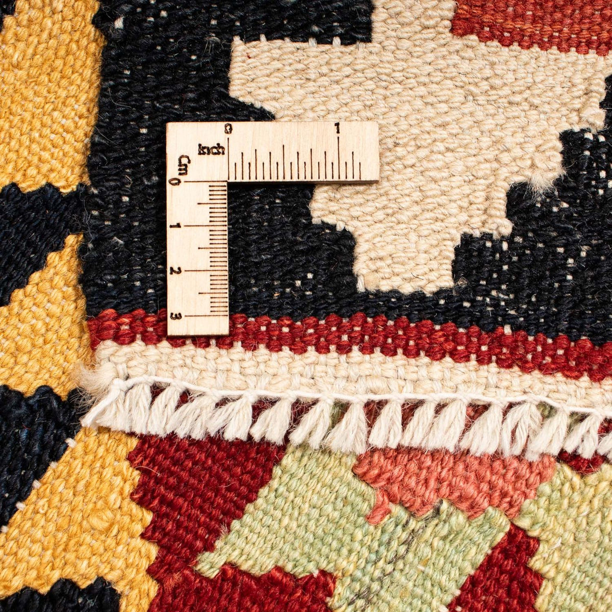 Kelim Carpet - Splash - 214 x 153 cm - flerfärgad