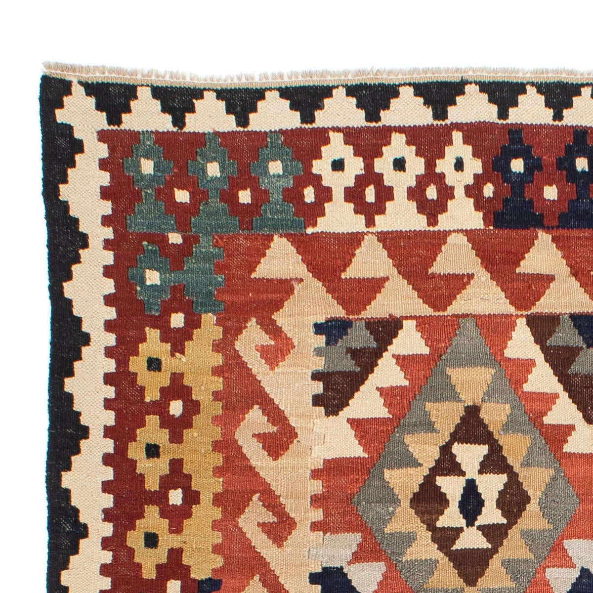 Kelim Carpet - Splash - 189 x 157 cm - flerfärgad