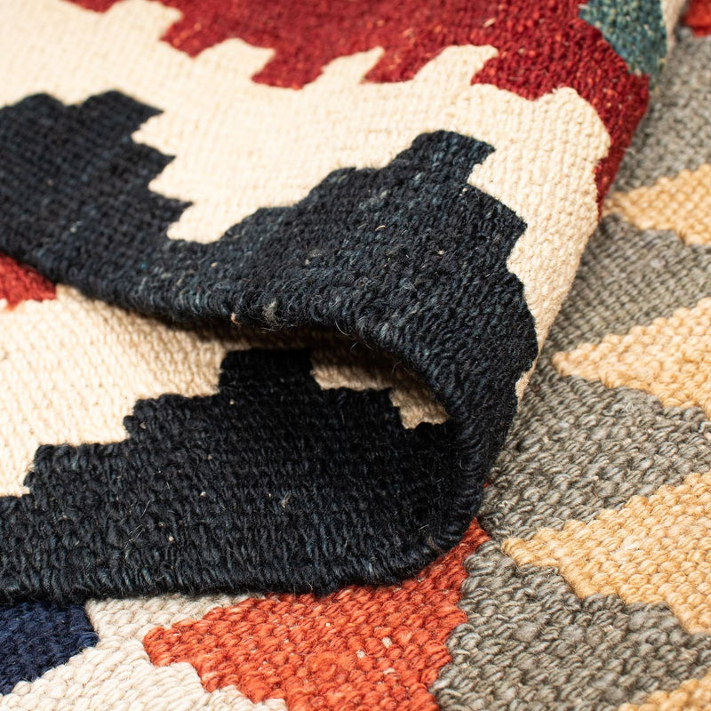 Kelim Carpet - Splash - 189 x 157 cm - flerfärgad