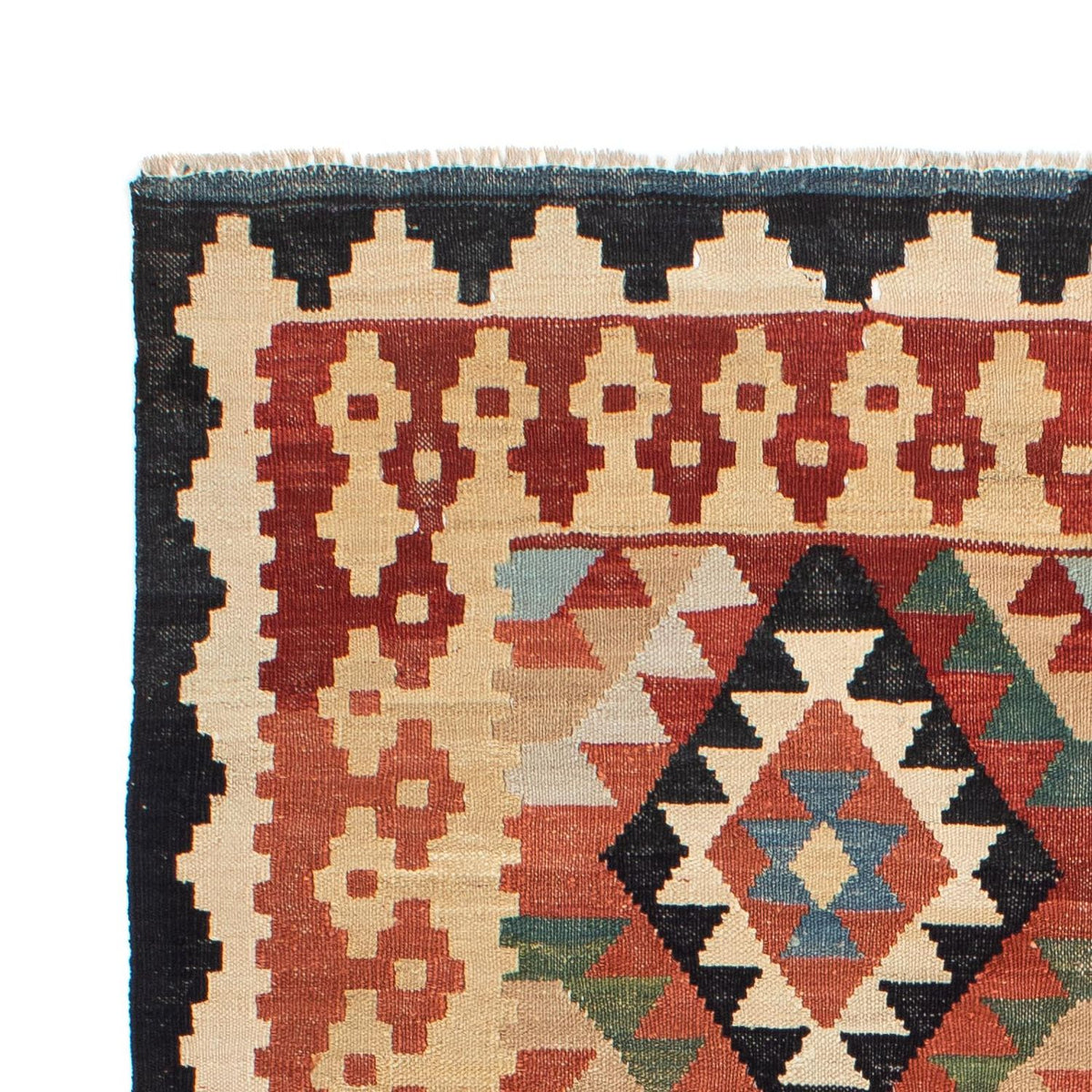 Kelim Carpet - Splash - 202 x 155 cm - flerfärgad