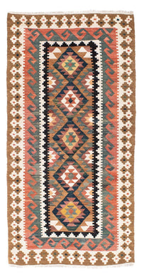 Runner Kelim Carpet - orientalisk matta - 200 x 101 cm - ljusbrun