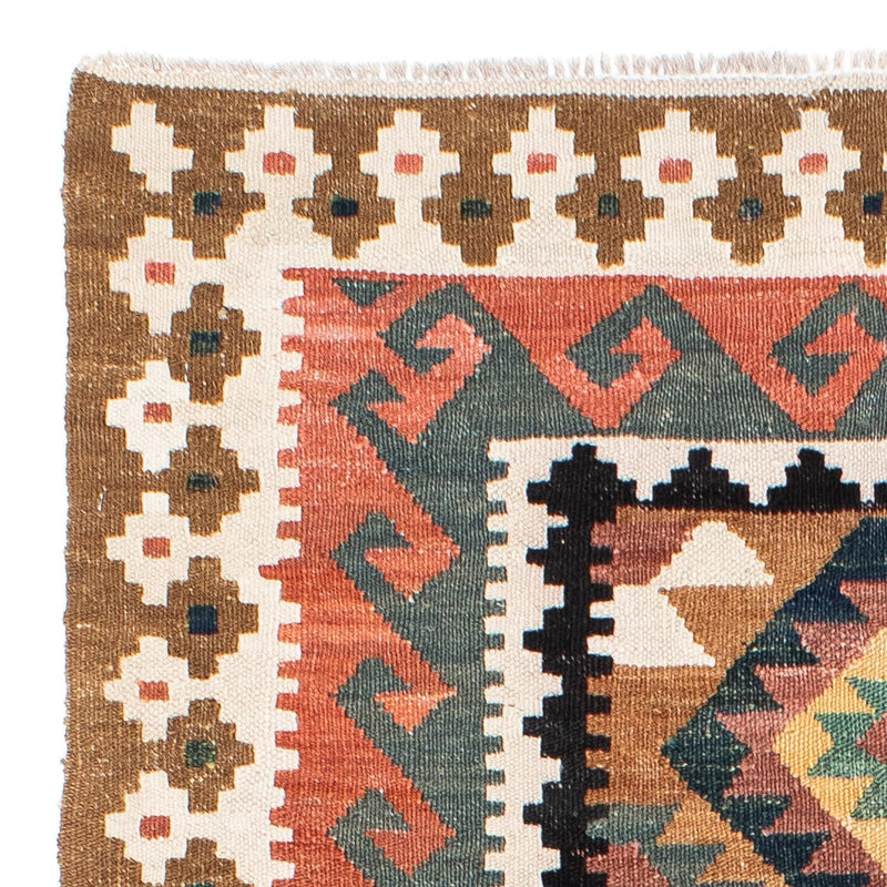 Runner Kelim Carpet - orientalisk matta - 200 x 101 cm - ljusbrun