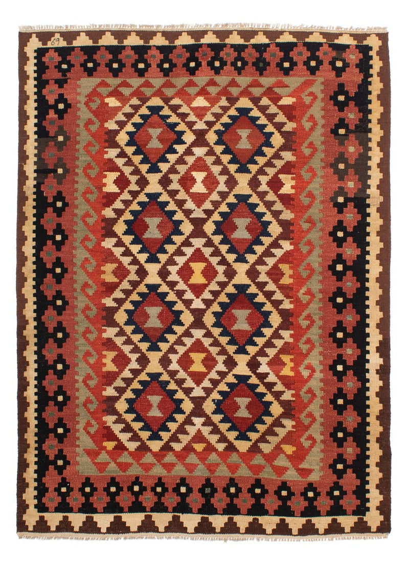 Kelim Carpet - Splash - 203 x 153 cm - flerfärgad