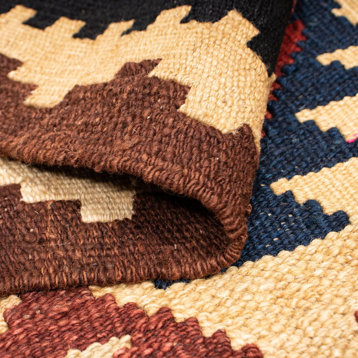 Kelim Carpet - Splash - 203 x 153 cm - flerfärgad