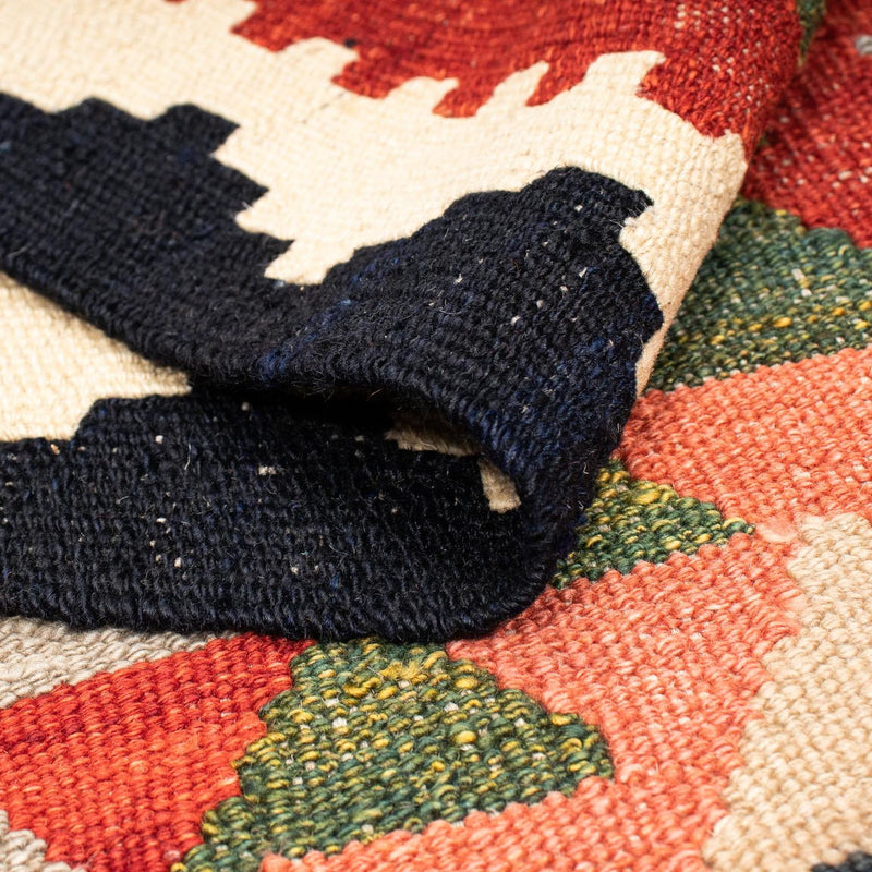 Kelim Carpet - Splash - 201 x 162 cm - flerfärgad