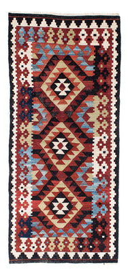 Runner Kelim Carpet - orientalisk matta - 222 x 100 cm - flerfärgad